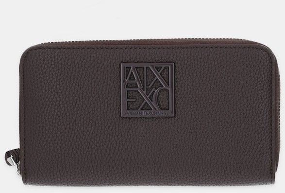 Peňaženka Armani Exchange dámska, hnedá farba, XW000361 AF11902