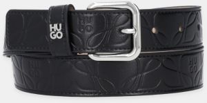 Kožený opasok HUGO Elaya_HU-GO_deb_Sz30 čierna farba, 50548410