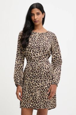 Šaty Answear.LAB béžová farba, mini, rovný strih