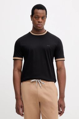 Bavlnené tričko BOSS H-Tessler 200 pánske, čierna farba, jednofarebné, 50543858