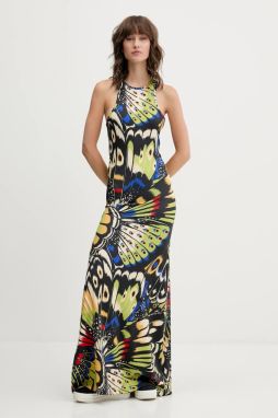 Šaty adidas x Farm Rio čierna farba, maxi, priliehavé, JL8610