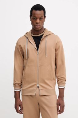 Mikina BOSS C-Spence 109 béžová farba, s kapucňou, jednofarebná, 50543427