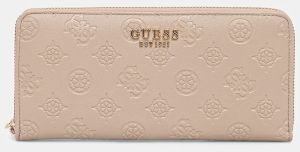 Peňaženka Guess PHOEBE dámska, béžová farba, SWPD96 65146