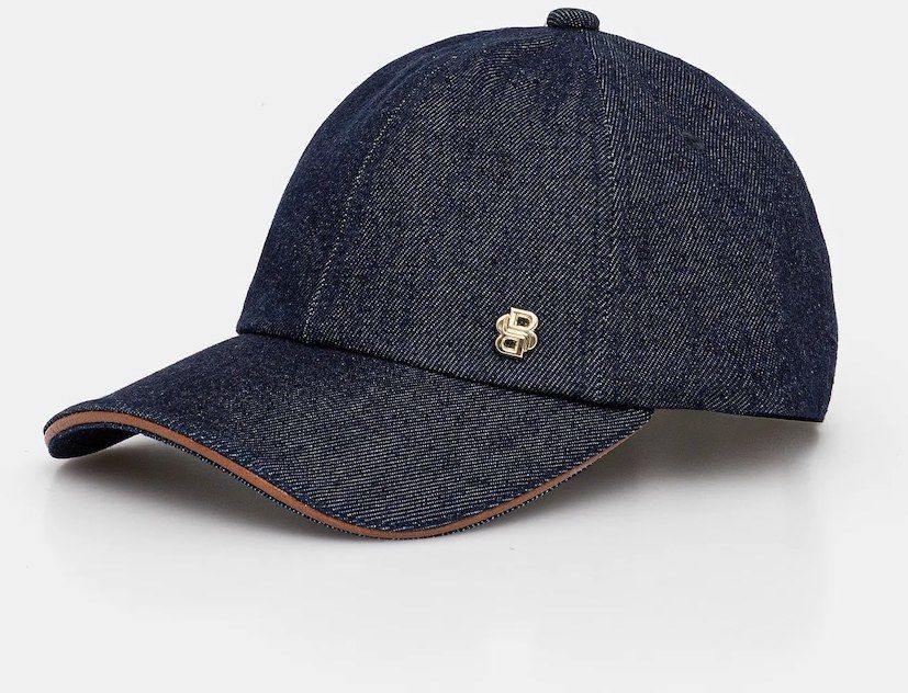 Džínsová šiltovka BOSS Ari-D-FL tmavomodrá farba, 50544421