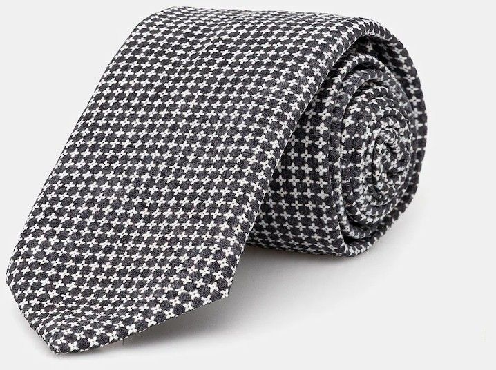 Kravata BOSS H-TIE CM 7.5 253 šedá farba, 50546033