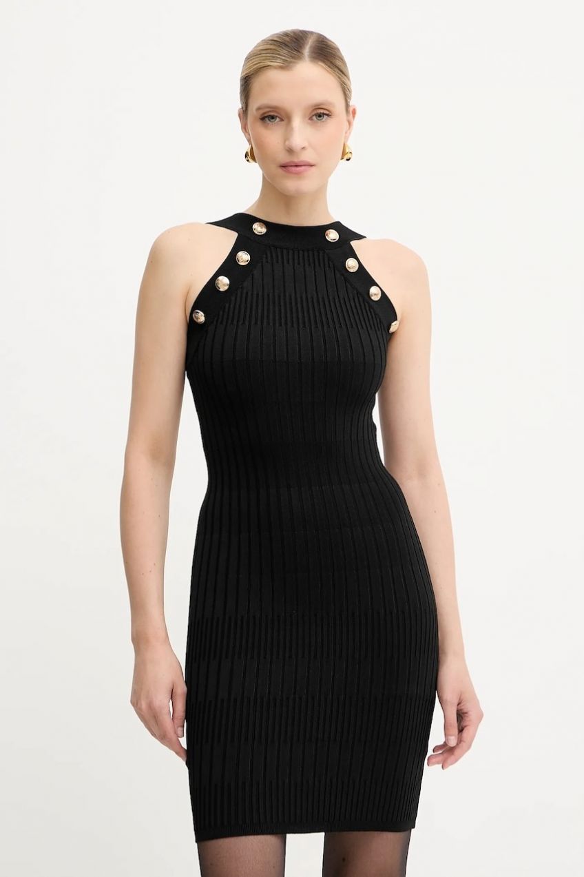 Šaty Marciano by Guess JANET čierna farba, mini, priliehavé, 5YGK61 5881Z