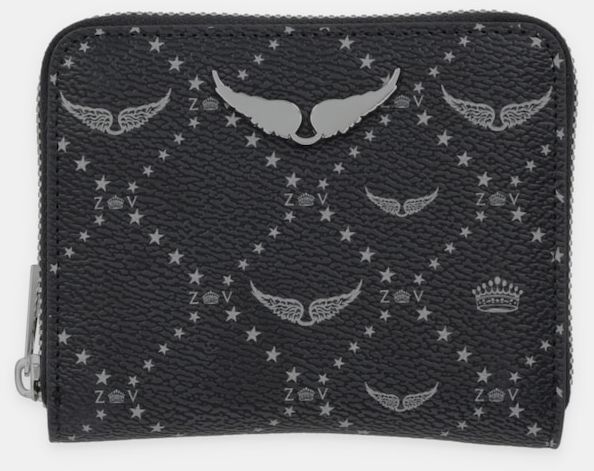 Peňaženka ZADIG&VOLTAIRE dámska, čierna farba, LWSG03640