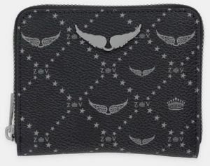 Peňaženka ZADIG&VOLTAIRE dámska, čierna farba, LWSG03640