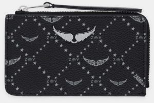 Peňaženka ZADIG&VOLTAIRE dámska, čierna farba, LWSG03642