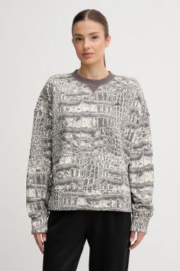 Bavlnená mikina adidas by Stella McCartney béžová farba, vzorovaná, JW4648