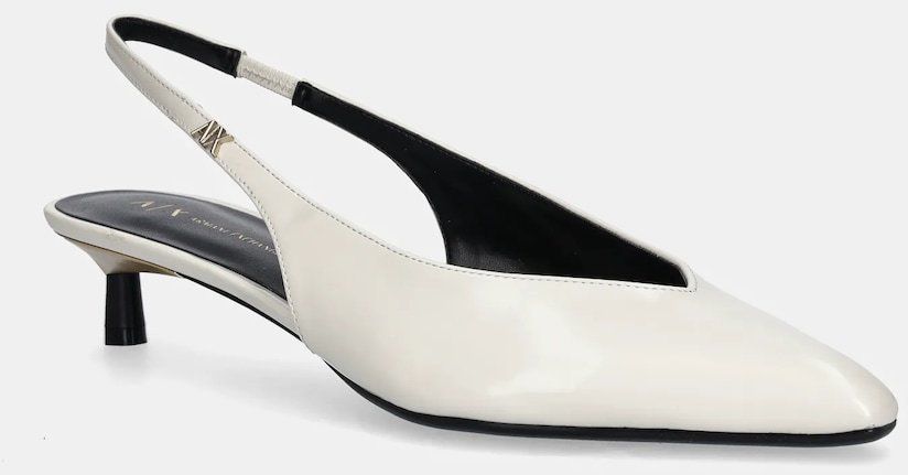 Lodičky Armani Exchange béžová farba, XW001651 AF17475 U1092