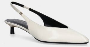 Lodičky Armani Exchange béžová farba, XW001651 AF17475 U1092