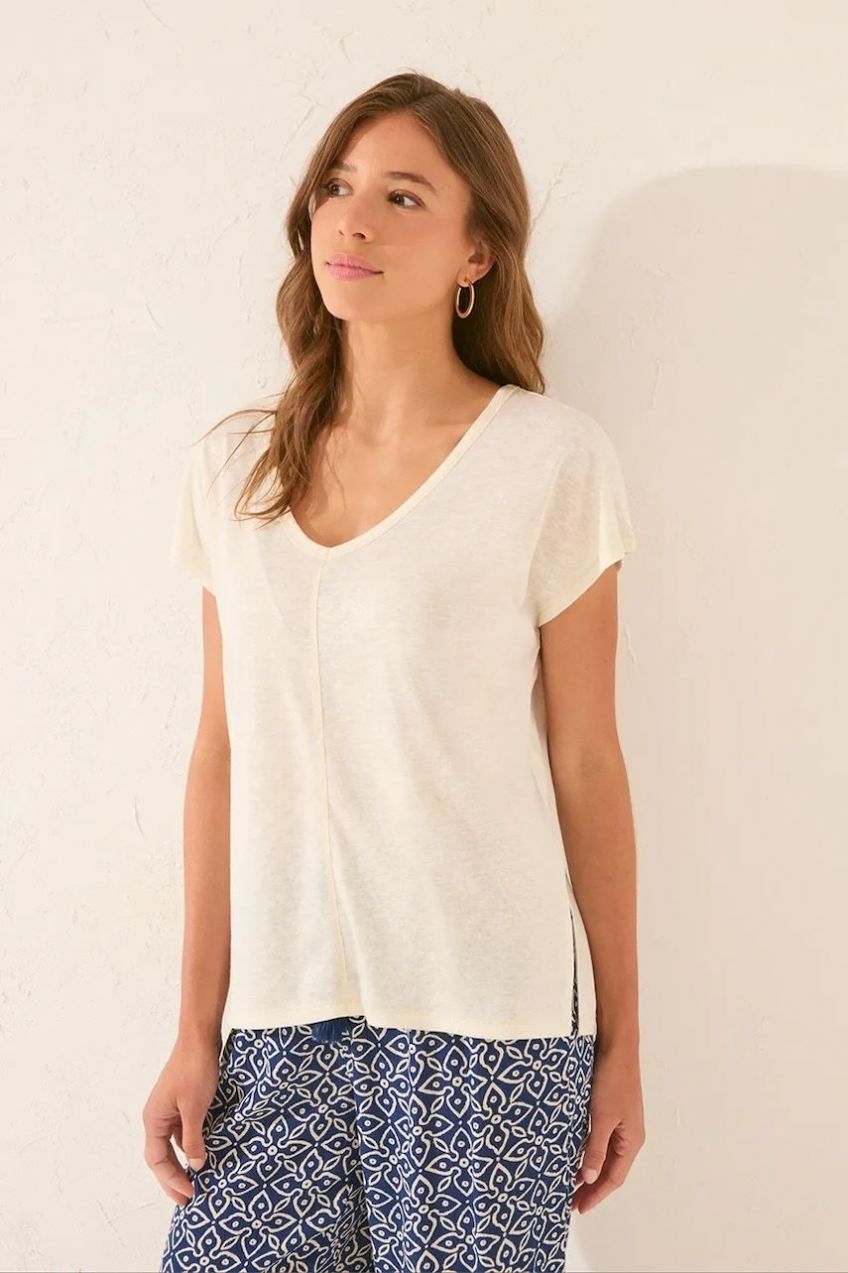 Pyžamové tričko women'secret dámske, biela farba, 3272263