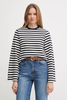 Bavlnená mikina Barbour ROBYN tmavomodrá farba, vzorovaná, LOL0642