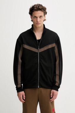 Mikina HUGO Dingmoor čierna farba, s nášivkou, 50542833