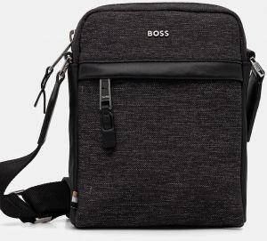 Malá taška BOSS Highway_ML_NS zip šedá farba, 50548022
