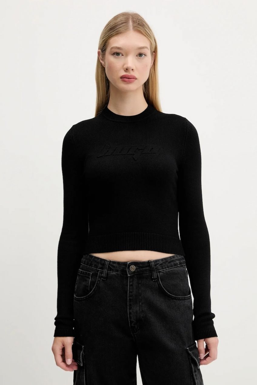 Sveter Hugo Blue Sblog_B čierna farba, ľahký, 50543054