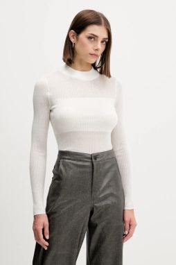 Sveter Hugo Blue Slumy_B béžová farba, ľahký, 50543045