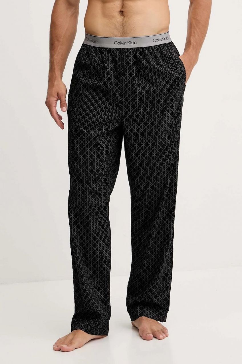 Bavlnené pyžamové nohavice Calvin Klein Underwear čierna farba, jednofarebné, LV00NM2830