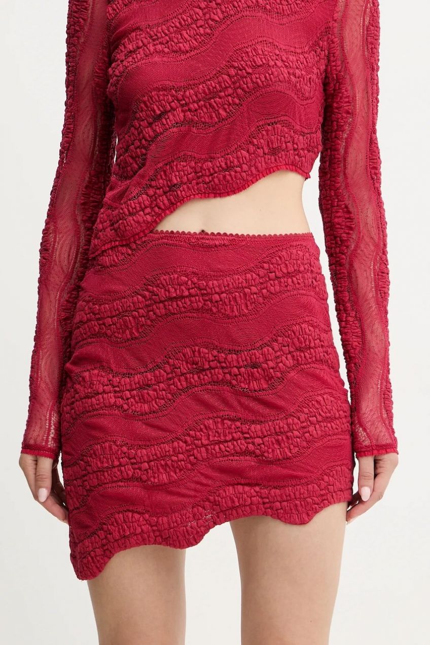 Sukňa Charo Ruiz Ibiza červená farba, mini, puzdrová, 257400