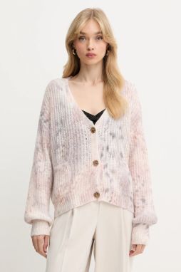 Vlnený kardigán Marciano by Guess ABIR ružová farba, ľahký, 5BGR32 5743Z