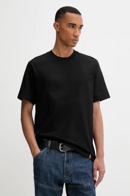 Bavlnené tričko G-Star Essential pánske, čierna farba, jednofarebné, D27769-D709