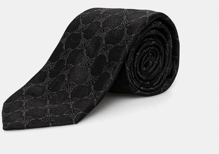 Hodvábna kravata Joop! čierna farba, 30047668