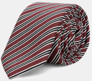 Kravata s prímesou hodvábu HUGO Tie cm 6 bordová farba, 50551722