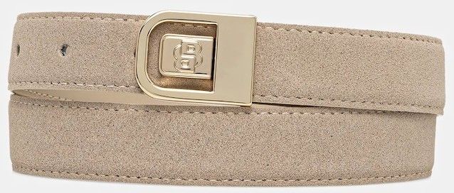 Obojstranný kožený opasok BOSS B_Icon_Frm_Sr25_sdp biela farba, 50553340