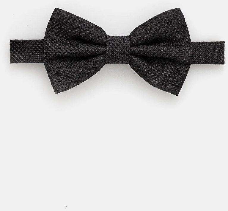 Hodvábny motýlik BOSS H-B.TIE BIGIOTTO 242 čierna farba, 50550862