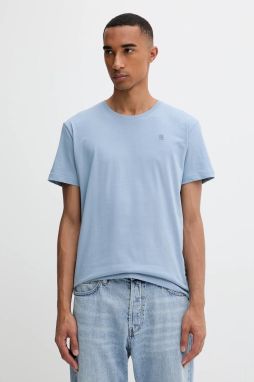 Bavlnené tričko G-Star Base-s pánske, modrá farba, s nášivkou, D16411-336-5304