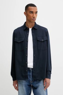 Bavlnená košeľa G-Star Jersey tmavomodrá farba, regular, s klasickým golierom, D26765-C784