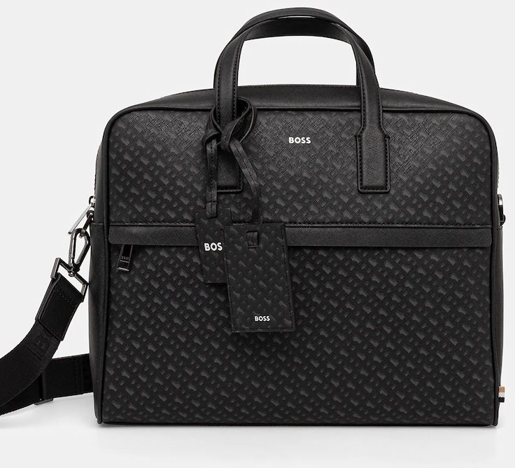 Taška BOSS Zair_MN_S doc case čierna farba, 50552587