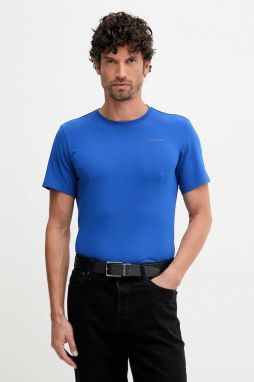 Tričko G-Star Slim base pánske, modrá farba, jednofarebné, D19070-C723-888
