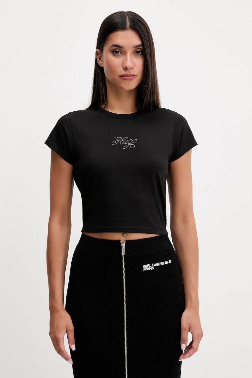 Tričko Hugo Blue Dome_B_1 dámske, čierna farba, 50551404