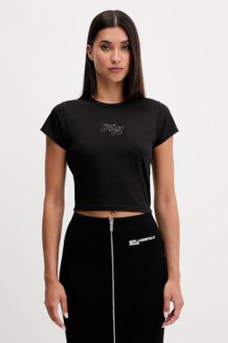 Tričko Hugo Blue Dome_B_1 dámske, čierna farba, 50551404