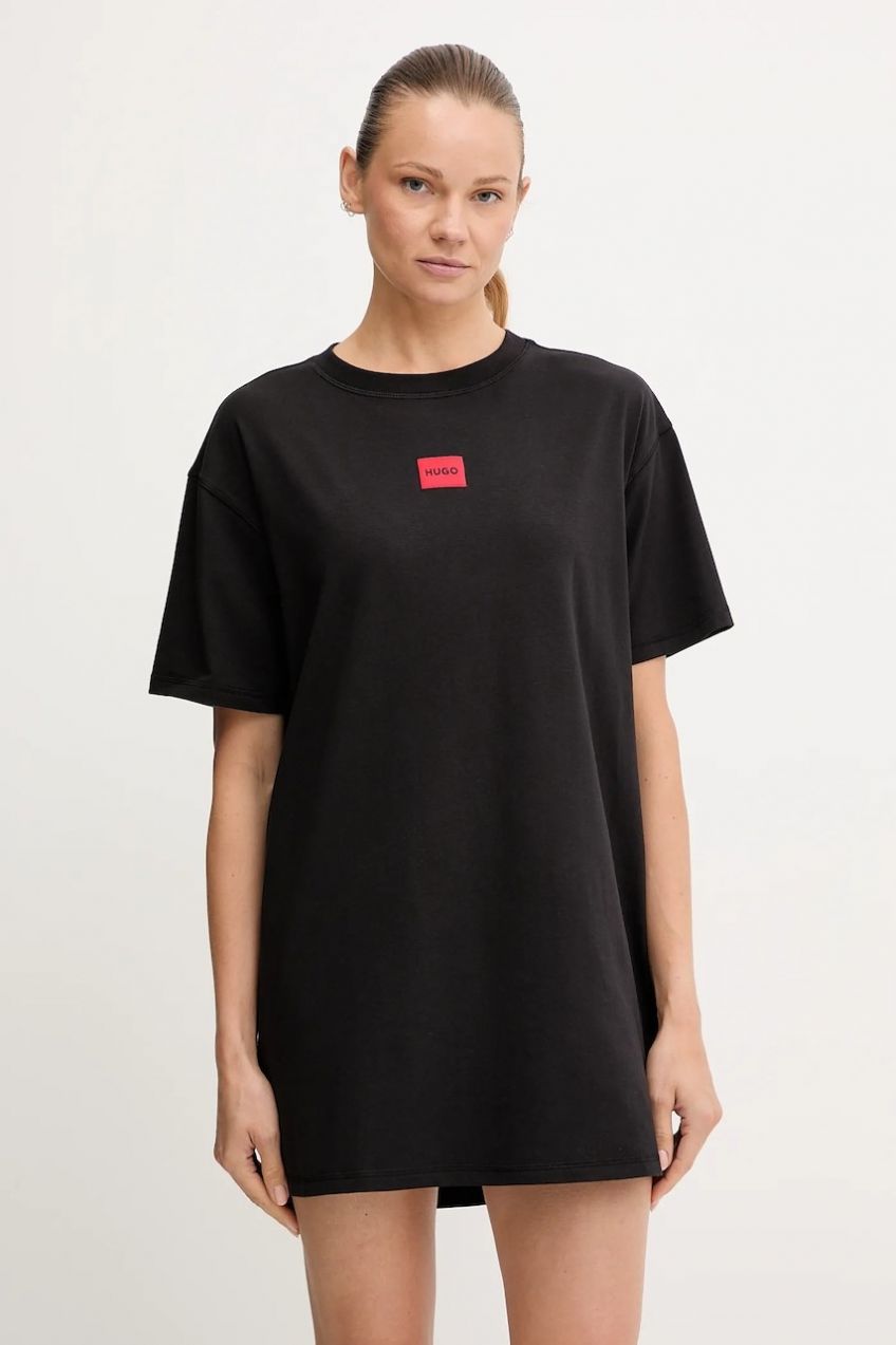 Pyžamové tričko HUGO NITE_NIGHTY čierna farba, 50549918