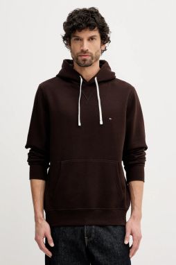 Mikina Tommy Hilfiger béžová farba, s kapucňou, jednofarebná, MW0MW39997