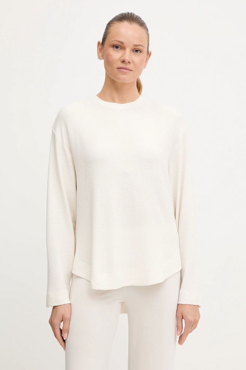 Mikina s kapucňou BOSS Ottoman_Sweatshirt béžová farba, jednofarebná, 50535769