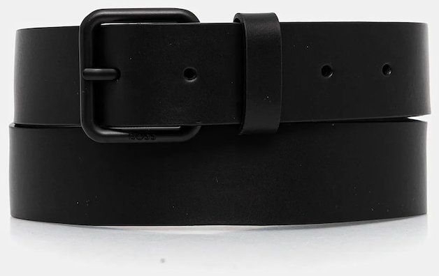 Kožený opasok BOSS Jybb-V_Sz35 čierna farba, 50553283