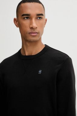 Bavlnené tričko s dlhým rukávom G-Star Nifous čierna farba, jednofarebné, D25076-D976