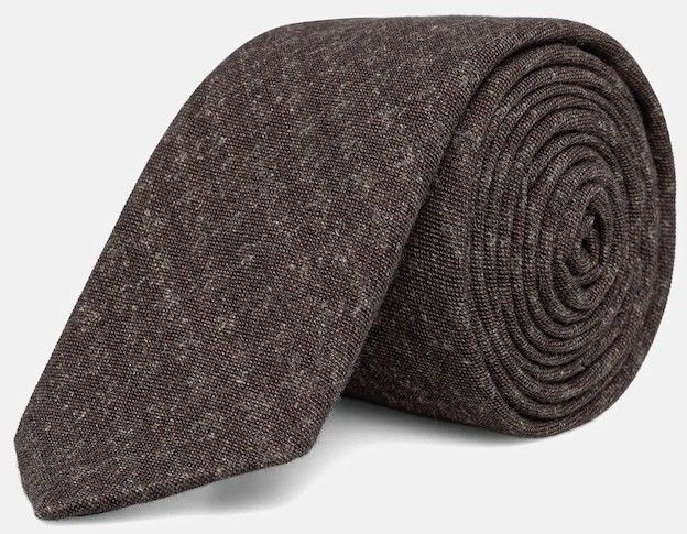 Kravata HUGO Tie cm 6 hnedá farba, 50552634