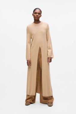 Vlnený sveter Karl Lagerfeld béžová farba, A4W18048