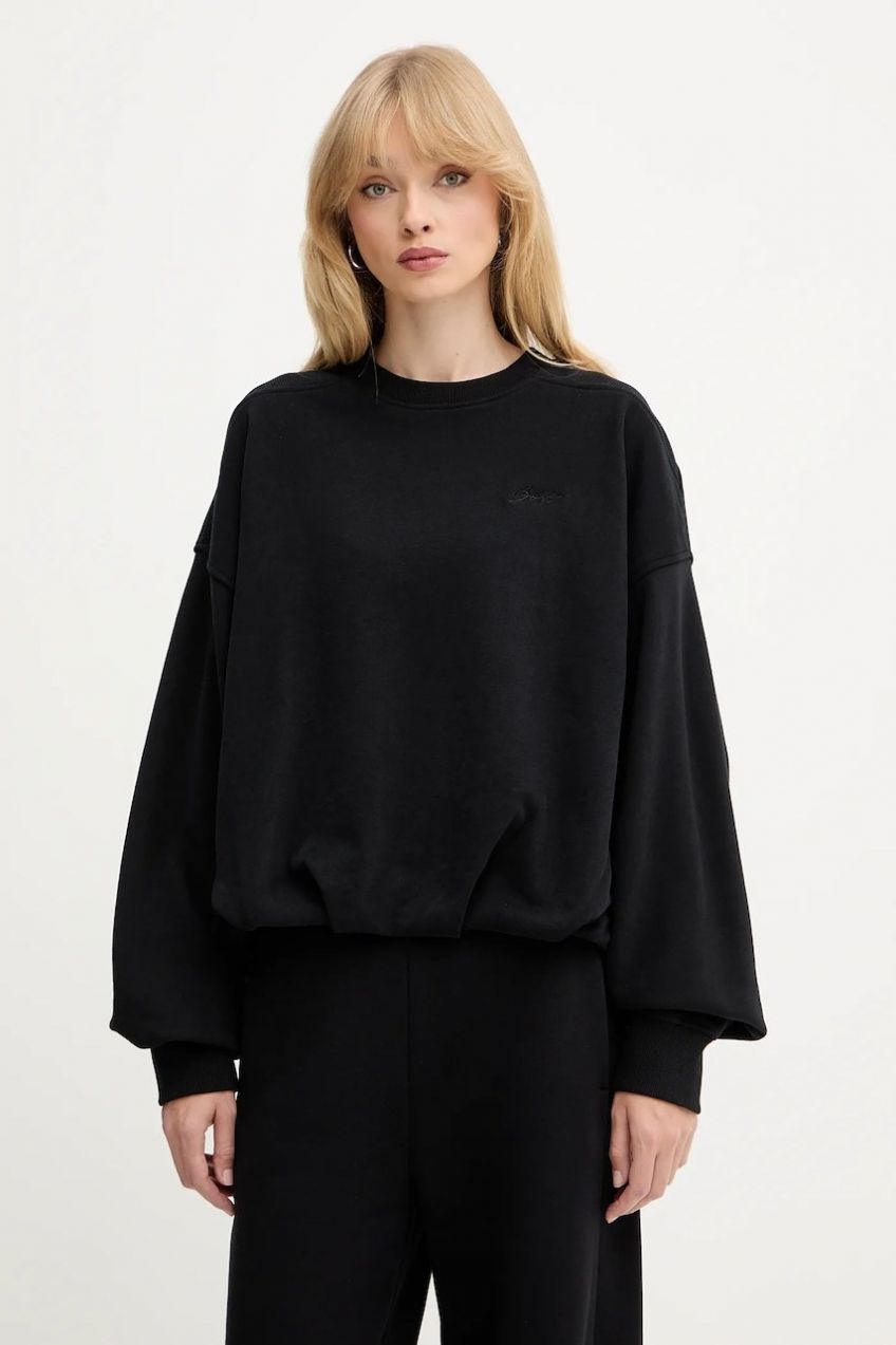 Bavlnená mikina BOSS Orange C_Efem_1 čierna farba, jednofarebná, 50554908