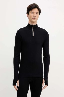 Mikina s prímesou vlny BOSS Albiez_SKI čierna farba, jednofarebná, 50544368