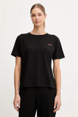 Tričko HUGO HUGO ID T-SHIRT dámske, čierna farba, 50555634