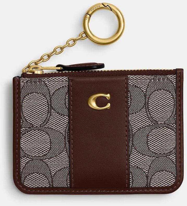 Peňaženka Coach dámska, hnedá farba, CCD13