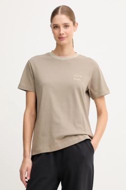 Bavlnené tričko Napapijri S-Fedaia dámske, zelená farba, NP0A88XON1T1