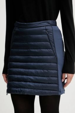 Športová sukňa Jack Wolfskin ROUTEBURN PRO tmavomodrá farba, mini, rovný strih, A65184