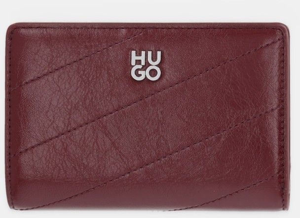 Peňaženka HUGO Chris 2.0 QF_Multi W dámska, bordová farba, 50552210